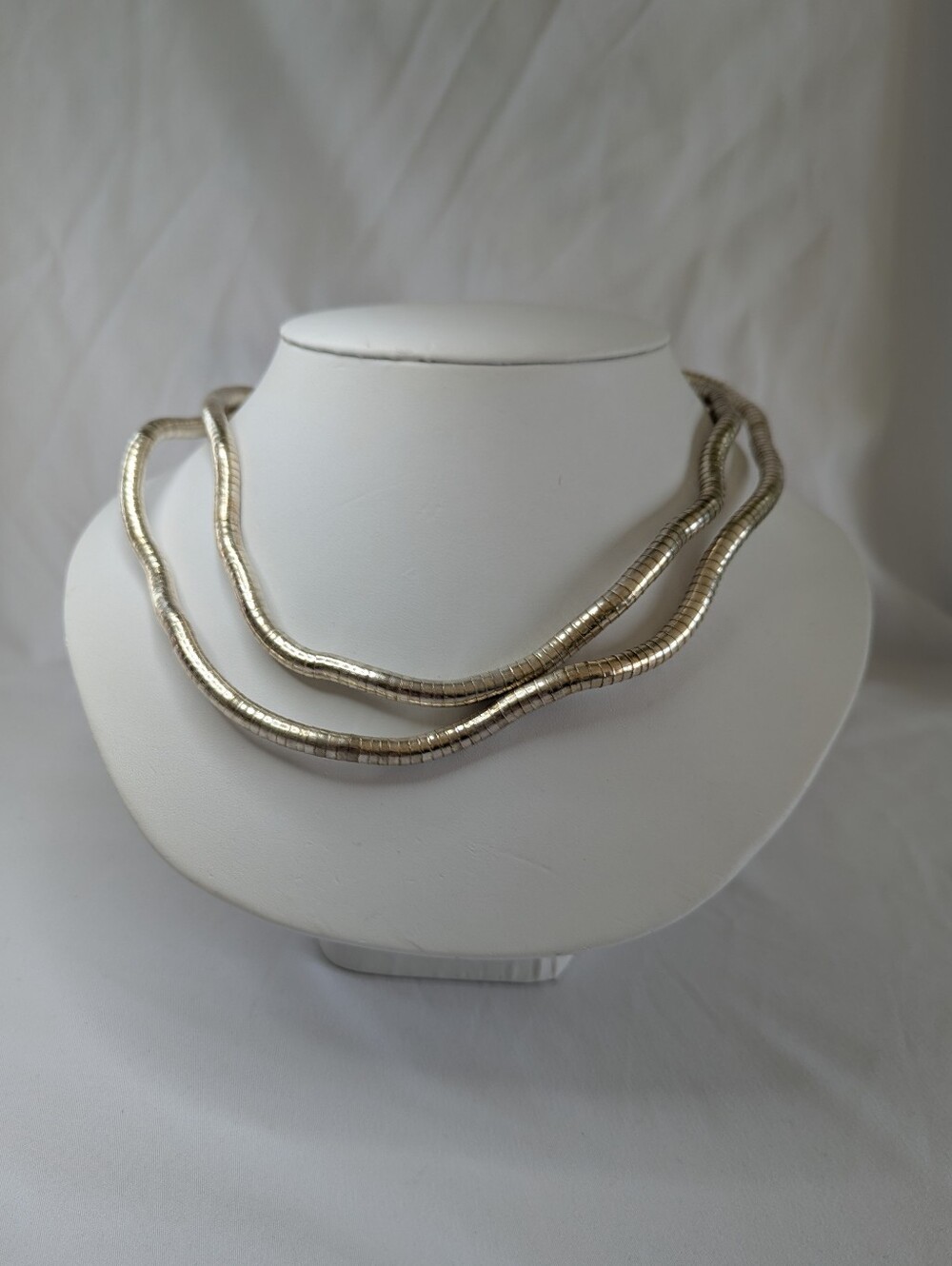 Silver-Tone Layered Snake Chain Necklace - Women Jewelry